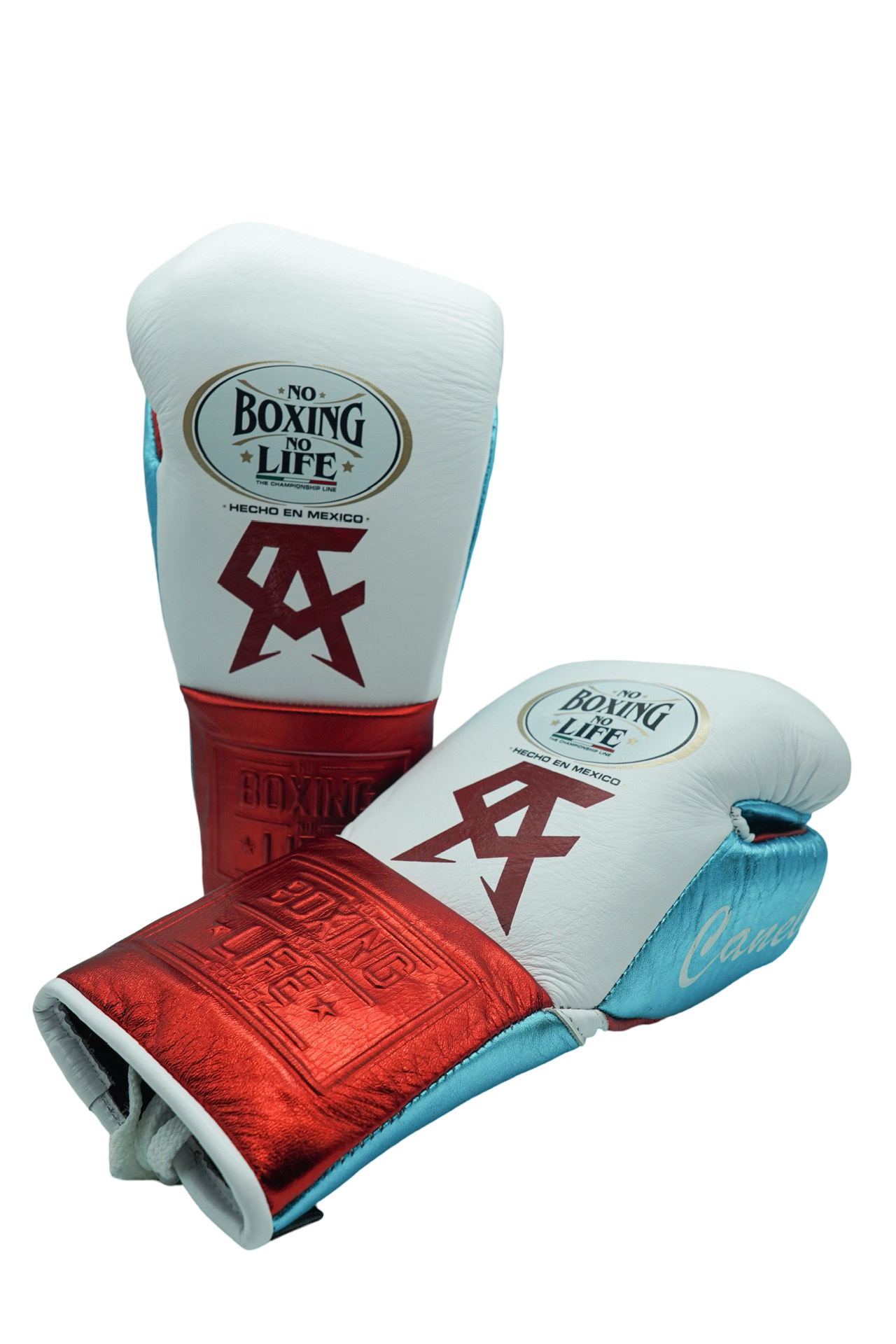 "No Boxing No Life" - Edición Canelo - Blanco/Verde azulado metalizado/Rojo metalizado