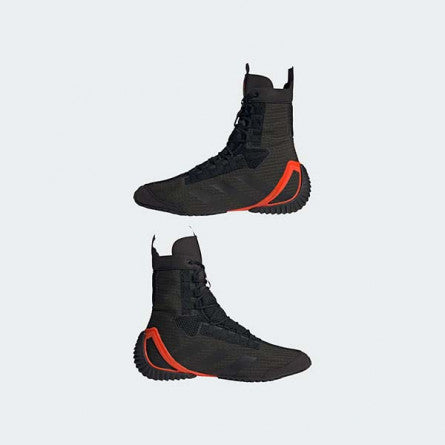 Zapatillas de boxeo Adidas Speedex 23 Edición limitada (negro/naranja)