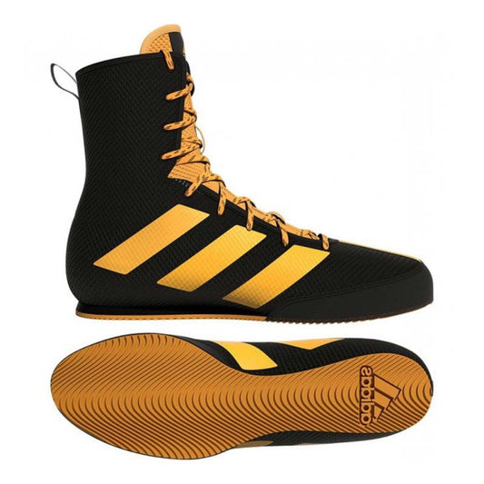 Zapatos de boxeo adidas box hog 3 - negro/oro