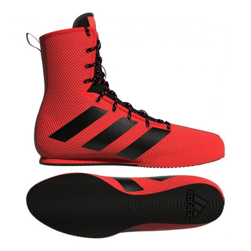 Zapatos de boxeo adidas box hog 3 - rojo