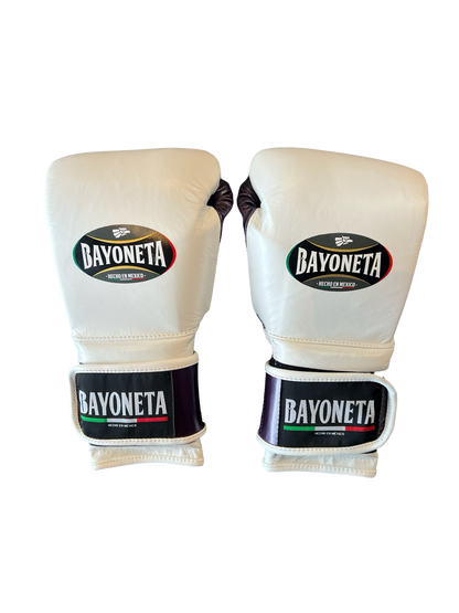 Guantes de látex Bayoneta MX - Blanco/Morado