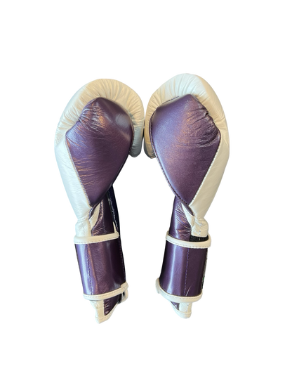 Guantes de látex Bayoneta MX - Blanco/Morado