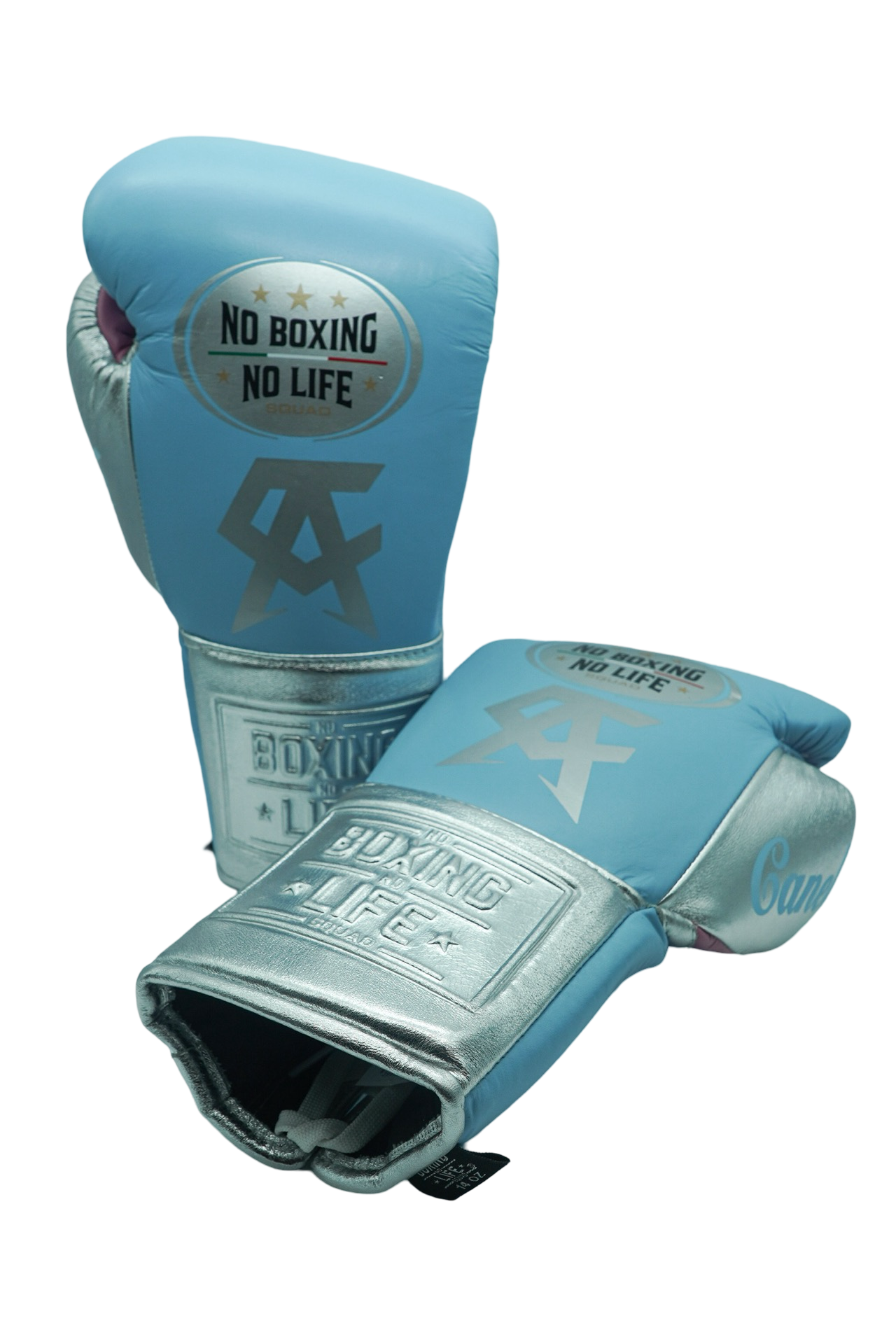 e Guantes de Entrenamiento - Edición Canelo - Blanco/ Marrón Metálico