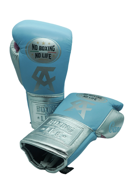 e Guantes de Entrenamiento - Edición Canelo - Blanco/ Marrón Metálico