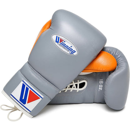 Guantes Winning 16 oz gris/naranja