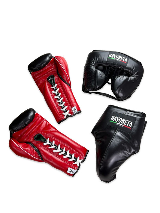 Full Sparring Set - Black/ Red