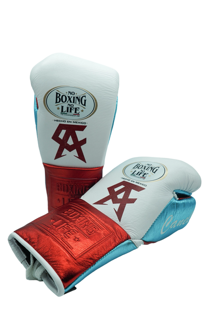 "No Boxing No Life" - Edición Canelo - Blanco/Verde azulado metalizado/Rojo metalizado