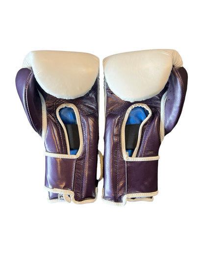 Guantes de látex Bayoneta MX - Blanco/Morado