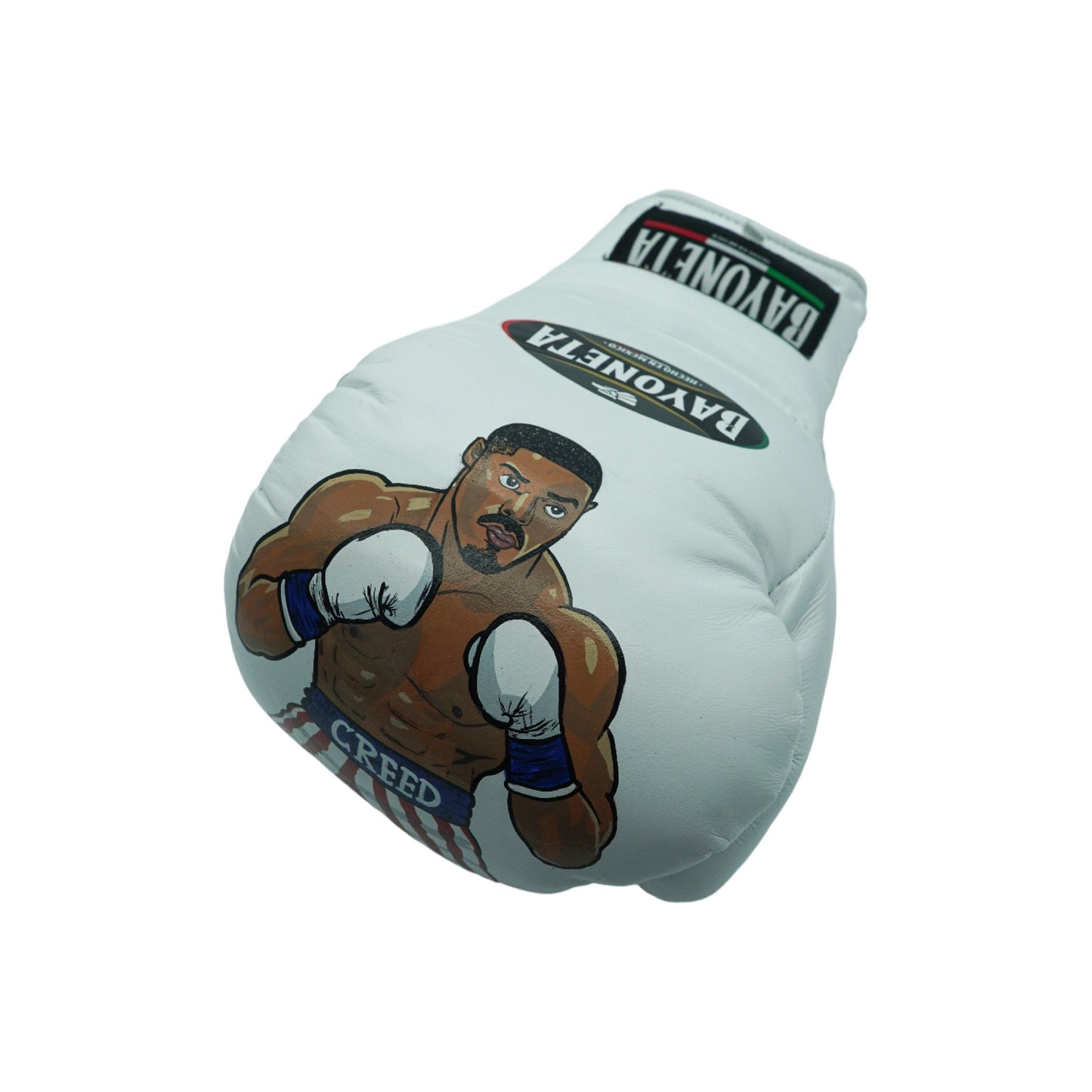 "Cartoon Creed" Hand Painted - White