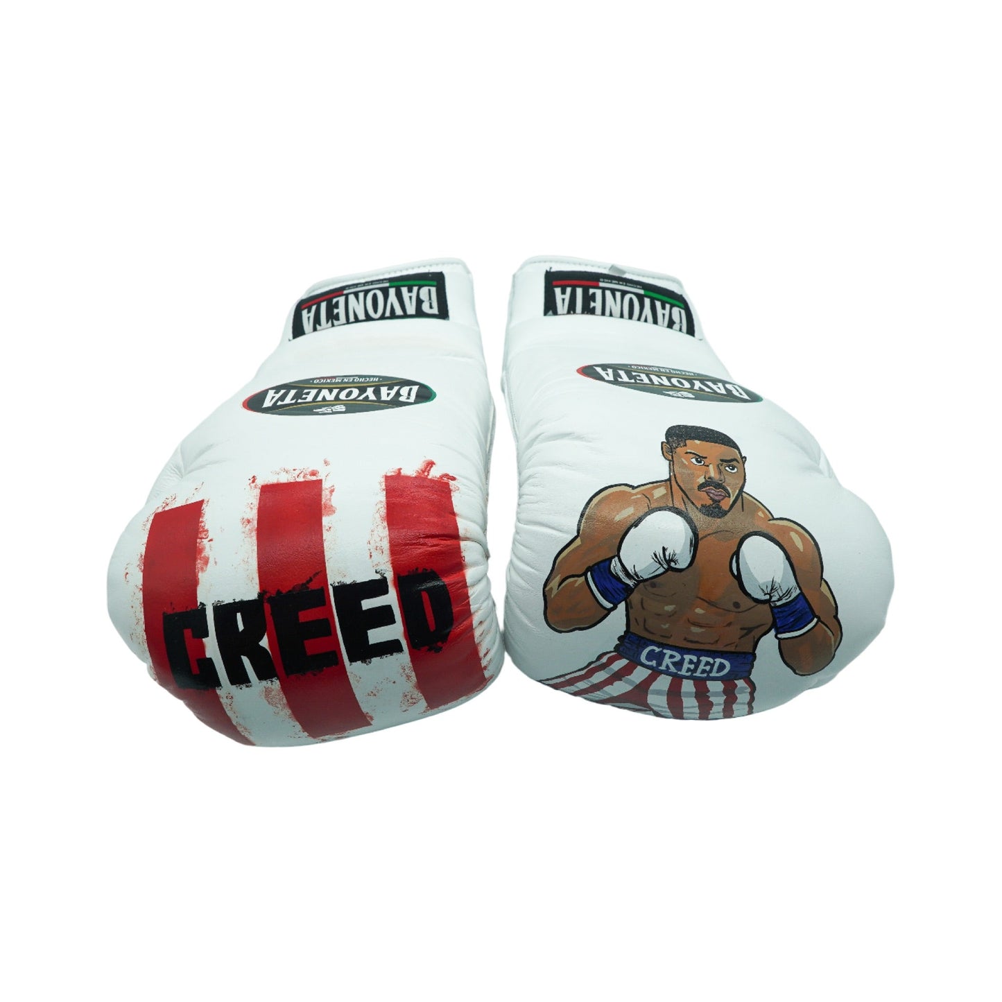 "Cartoon Creed" Hand Painted - White