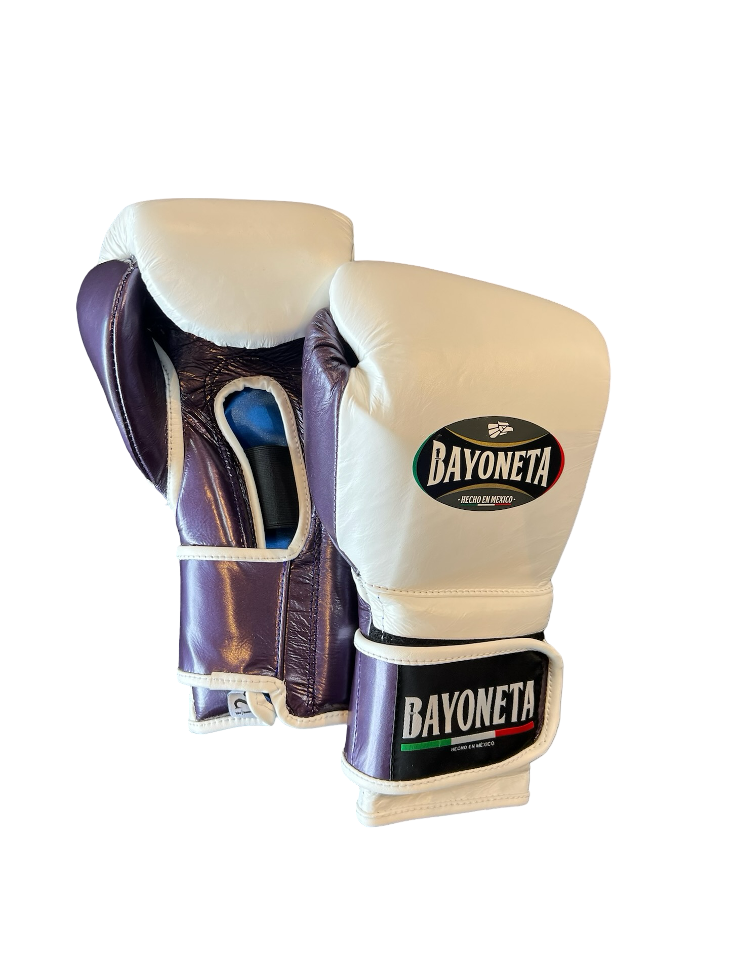 Guantes de látex Bayoneta MX - Blanco/Morado