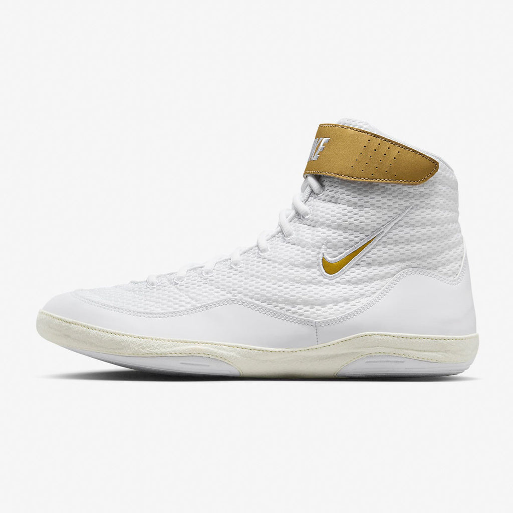 Zapatillas de lucha-Lucha Nike Inflict 3 Blanco-Oro