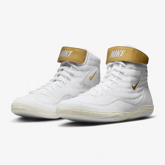 Zapatillas de lucha-Lucha Nike Inflict 3 Blanco-Oro