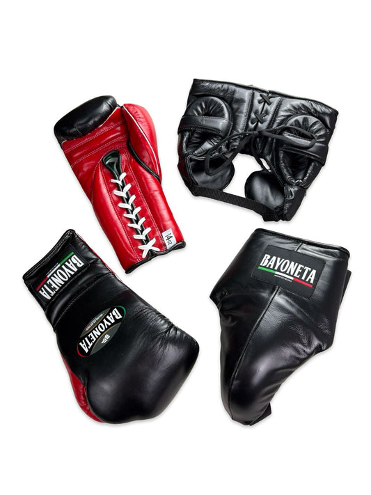 Full Sparring Set - Black/ Red